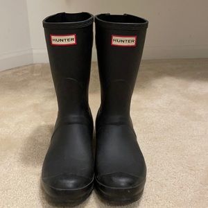 Original Short Hunter Boots in Matte Black